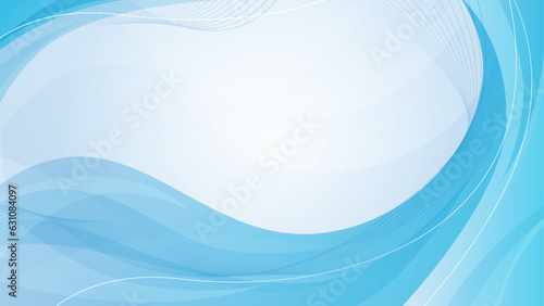 Abstract blue gradient minimalist background