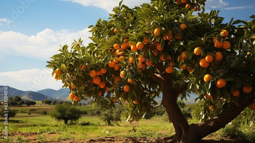 Orange trees produce a lot of fruit