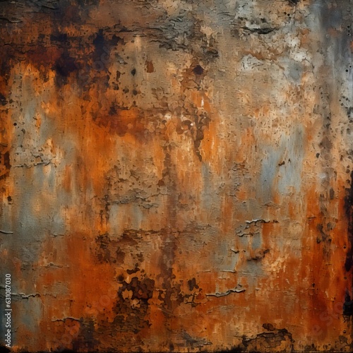 rusty metal background texture. ai generative art.