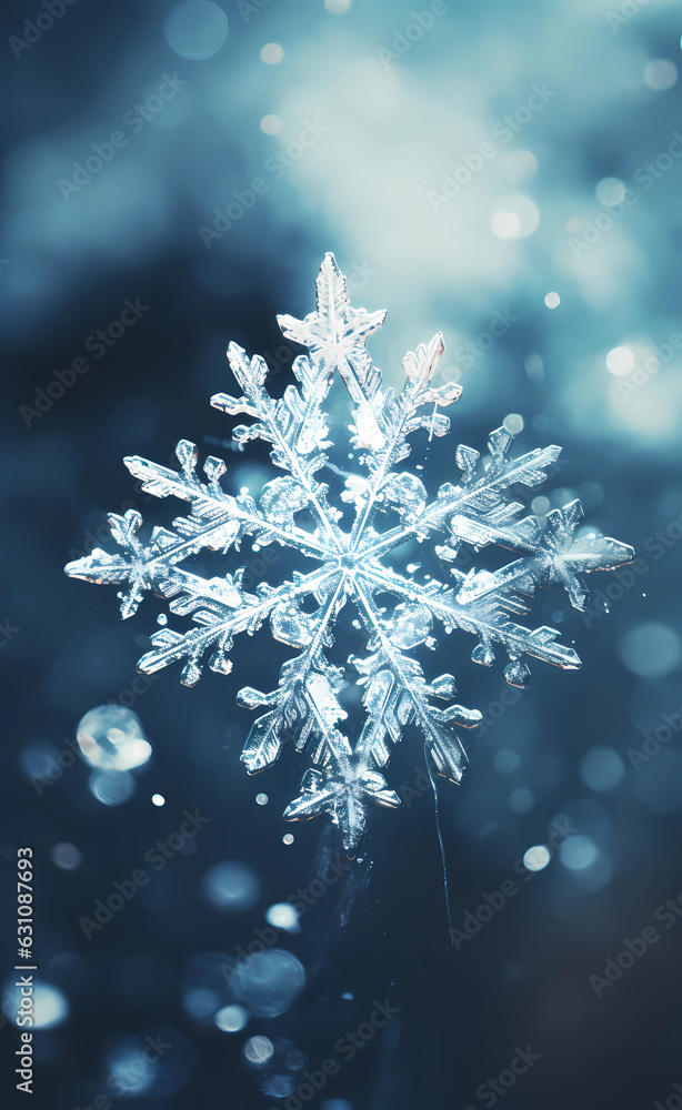 A snowflake is covered by snow, in the style of ethereal symbolism, dark white and dark aquamarine