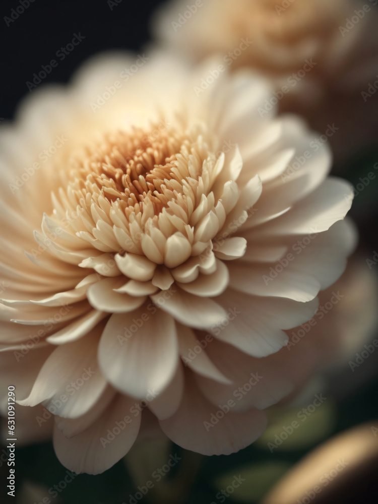 Closeup Image of Retro Style Theme Flowers on a blurred Background Closeup Image of Retro Style Theme Flowers on a blurred Background