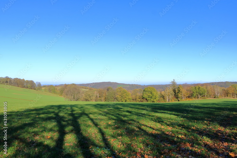 Fototapeta premium Autumn Landscape in Saxony, Germany
