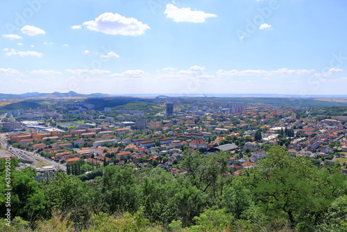 view from Castle Hnevin in Most / Brüx, Czech republic