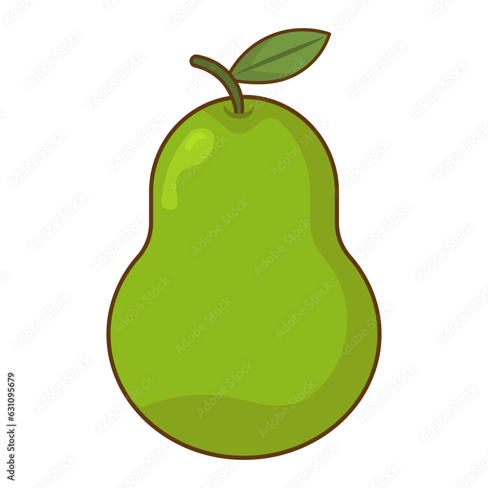 Pear Fruit Vegetable Fill Style