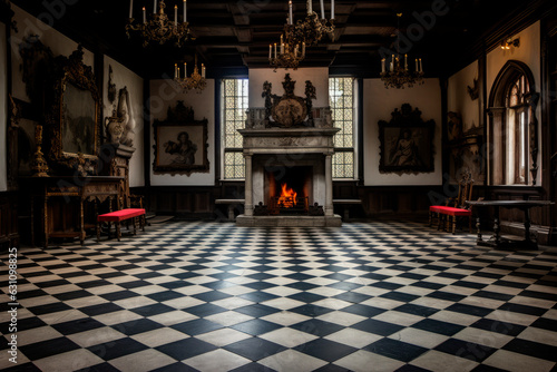 interior room medieval castle © chandlervid85