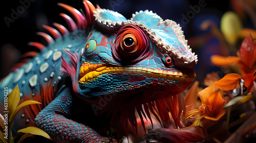 Rainbow Chameleon © ginstudio