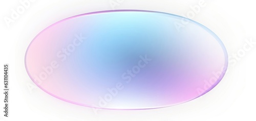 3d fluid oval frame. Glassmorphism style on white backdrop. Frosted glass effect. Pastel colors: pink, purple, blue. Curve line graphic design. Sale banner. gradient label background, Generative AI