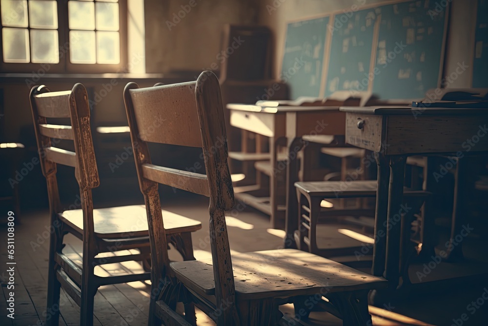 strewn chairs. Generative AI strewn chairs. Generative AI