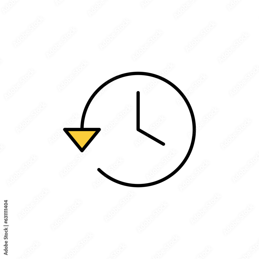 History icon vector for web and mobile app. recent event history sign and symbol History icon vector for web and mobile app. recent event history sign and symbol