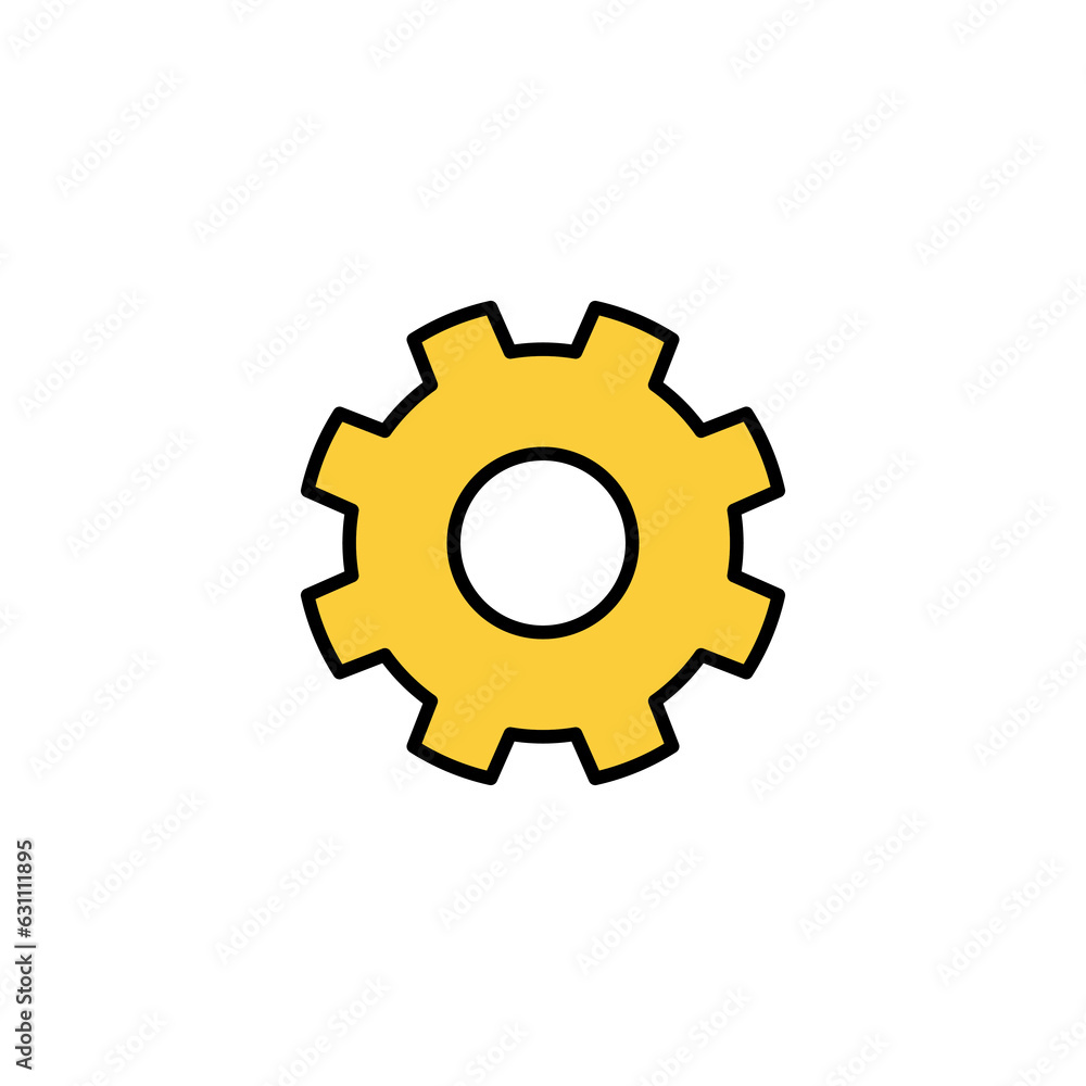 setting Icon vector for web and mobile app. Cog settings sign and symbol. Gear Sign setting Icon vector for web and mobile app. Cog settings sign and symbol. Gear Sign