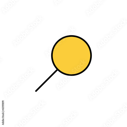 Search icon vector for web and mobile app. search magnifying glass sign and symbol