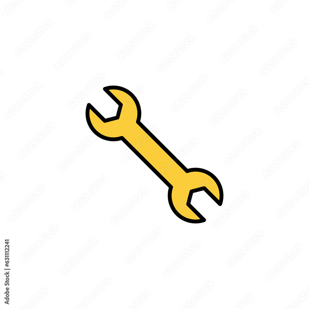Wrench icon vector for web and mobile app. repair icon. tools sign and symbol Wrench icon vector for web and mobile app. repair icon. tools sign and symbol