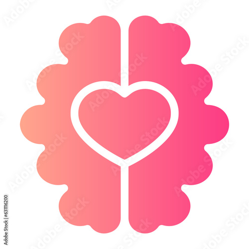 mental health gradient icon