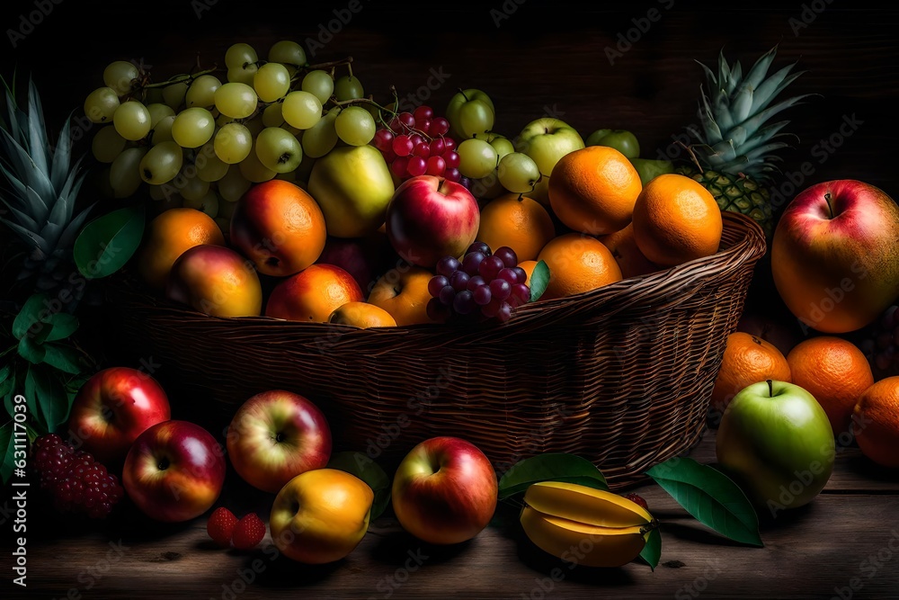 fruits in the basket fruits in the basket