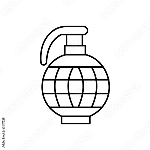 Hand grenade Vector Icon

