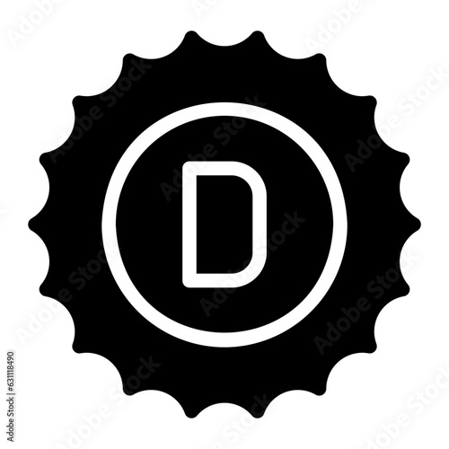 vitamin d glyph icon