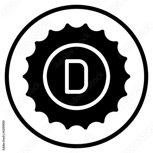 vitamin d glyph icon