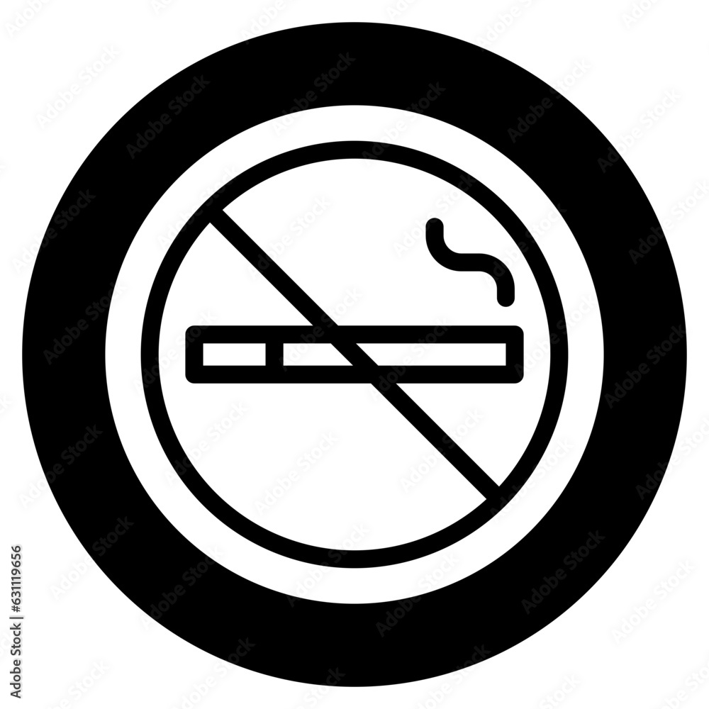 dont smoke glyph icon dont smoke glyph icon