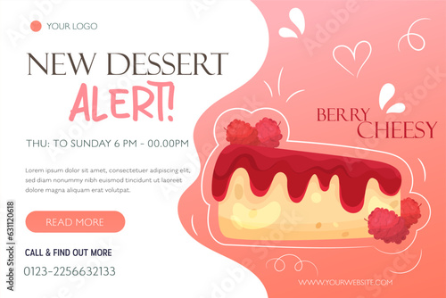 New dessert alert offer Instagram post template