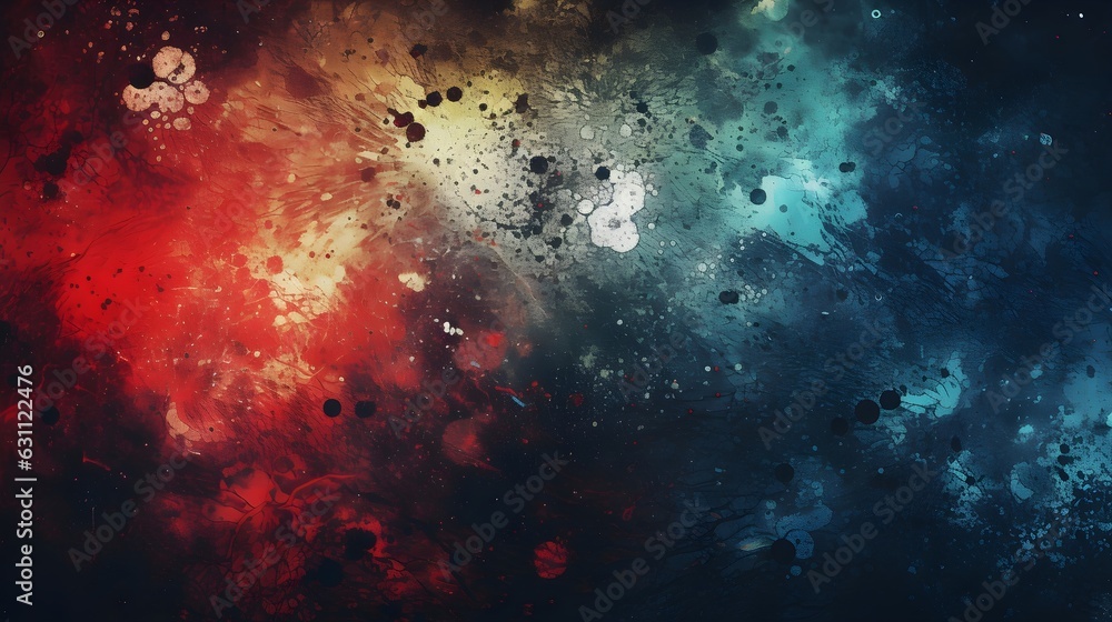 Fototapeta premium Gunge splatter texture with bokeh