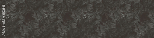 Seamless long banner, Abstract texture of black detailed background.