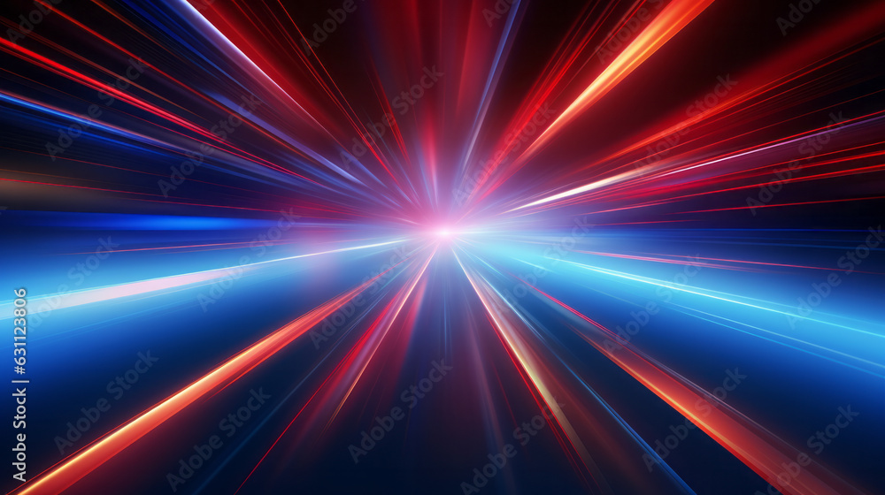 A patriotic background with abstract lines in red, white, and blue A patriotic background with abstract lines in red, white, and blue
