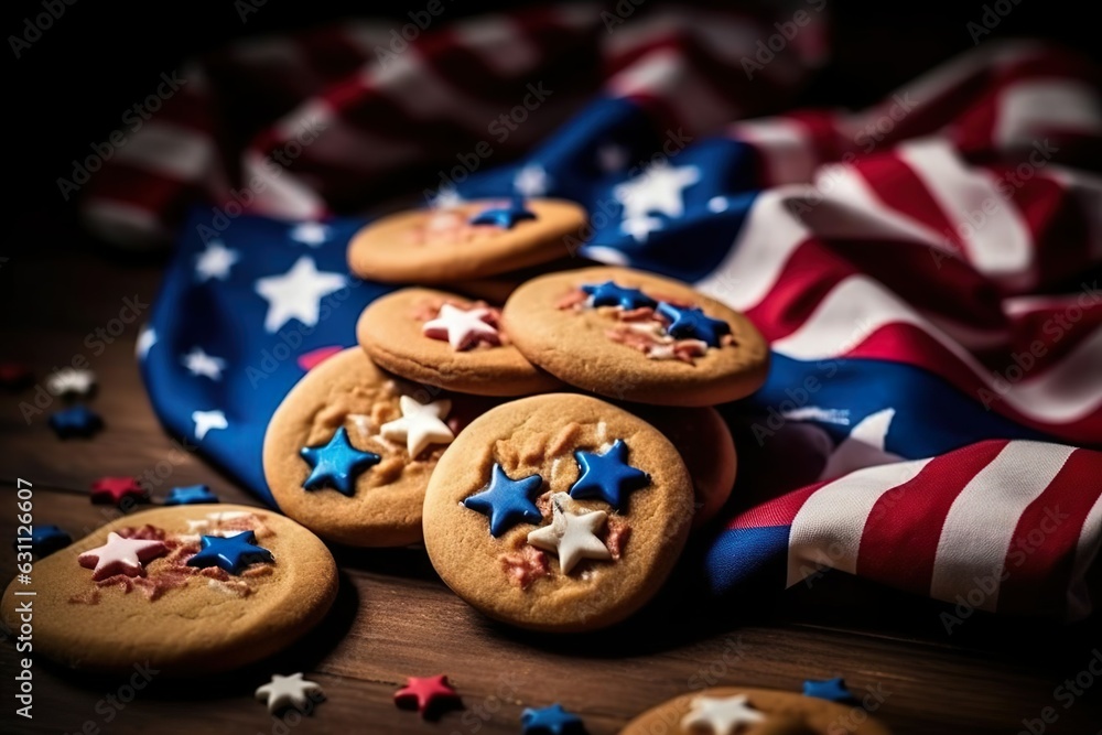 Freshly baked cookies us flag Freshly baked cookies us flag
