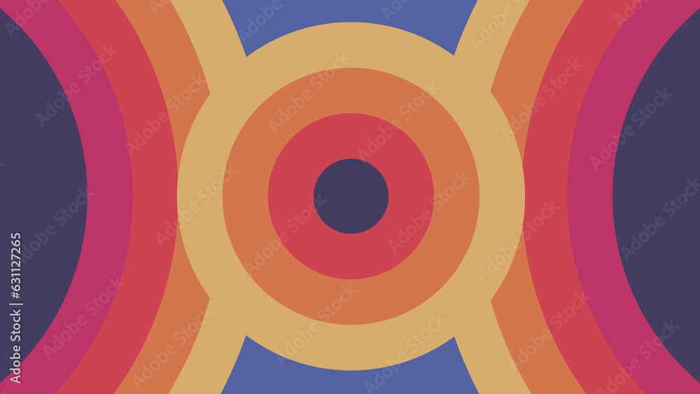 Retro Color Background Circles Retro Color Background Circles