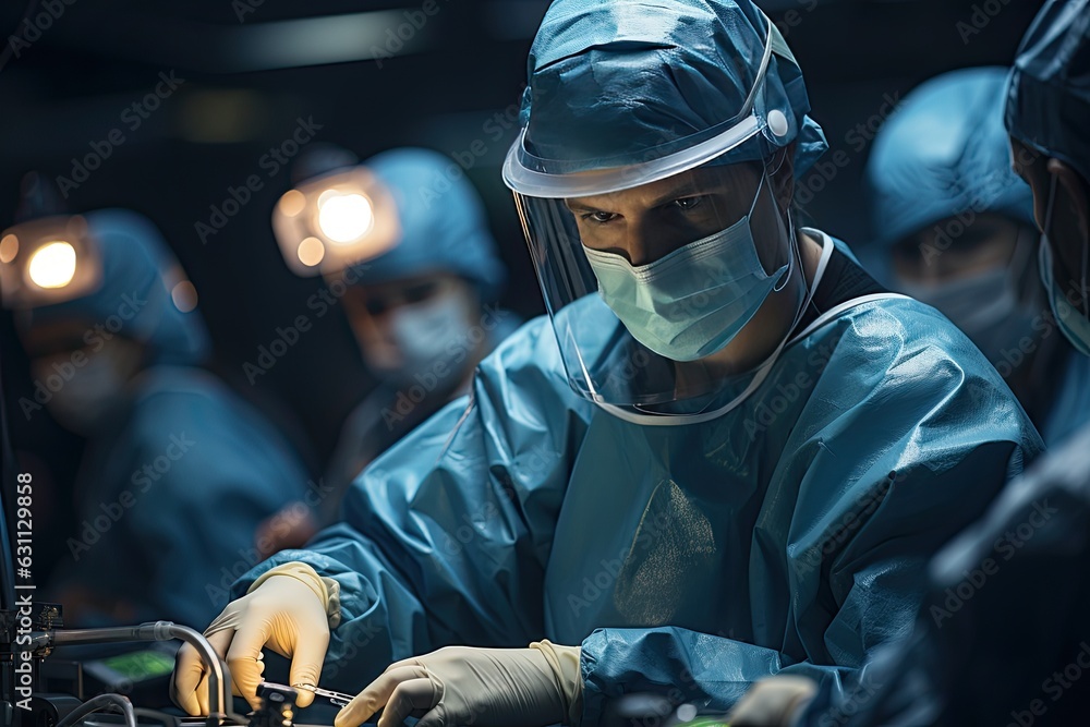 Surgeon getting ready to operate on a patient Surgeon getting ready to operate on a patient