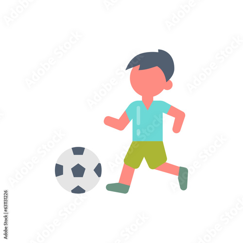 Football icon in vector. Illustration
