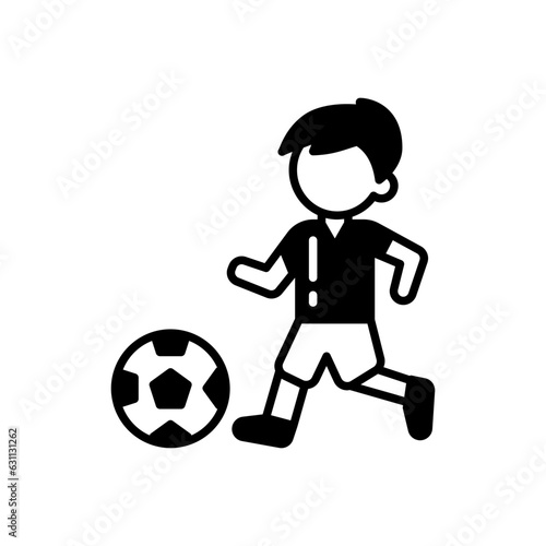 Football icon in vector. Illustration