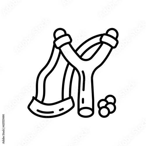 Slingshot icon in vector. Illustration
