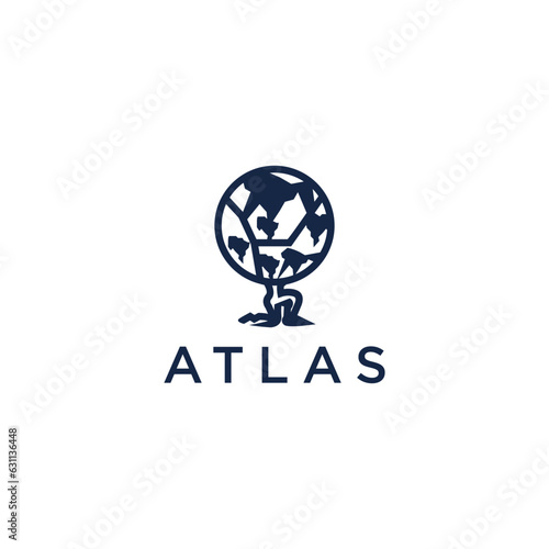 Atlas logo icon vector illustration
