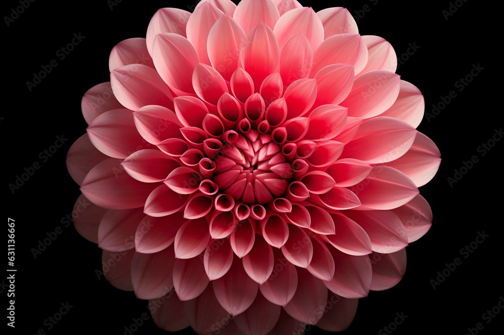 Salmon Hue: Dahlia's Delicate Bloom, Generative AI Salmon Hue: Dahlia's Delicate Bloom, Generative AI