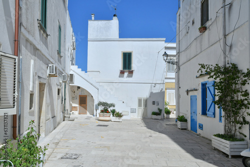 A characteristic alley of  Castro, an old village in the province in Puglia, Italy. © Giambattista