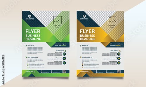Corporate flyer design vector template, Creative and modern flyer you can used commercial business