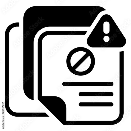  Petition glyph icon