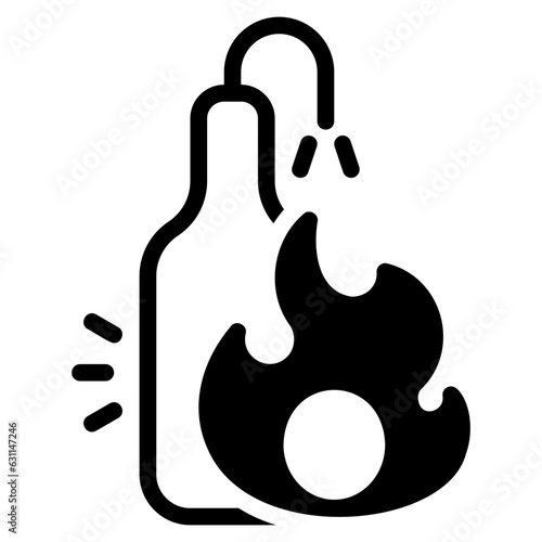  Molotov glyph icon