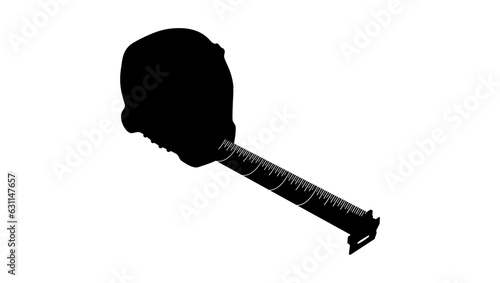 Tape Measure silhouette