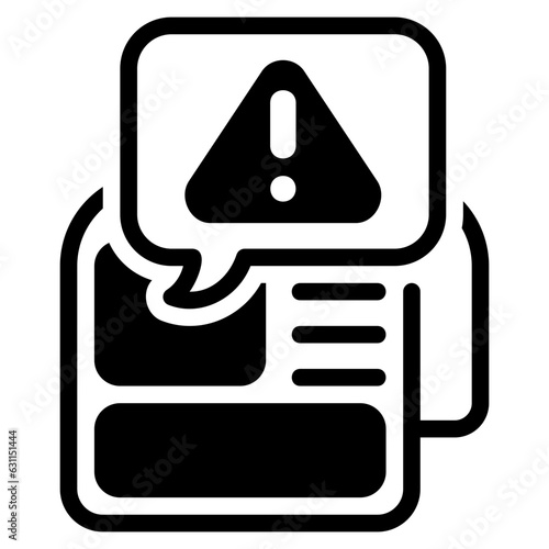  Breaking news glyph icon