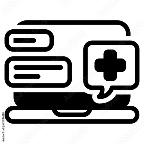  Consultation service glyph icon