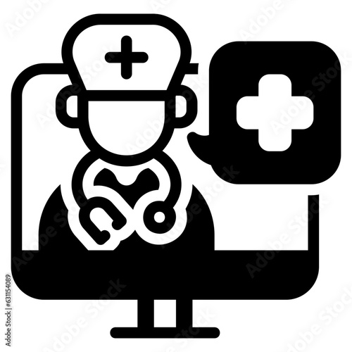  Medical doctor glyph icon