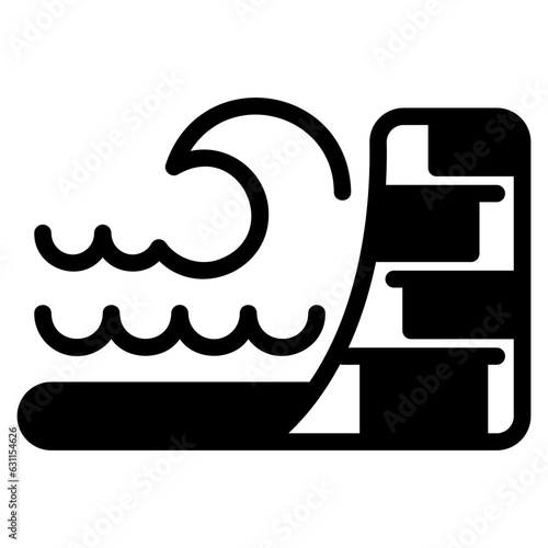  Seawall glyph icon