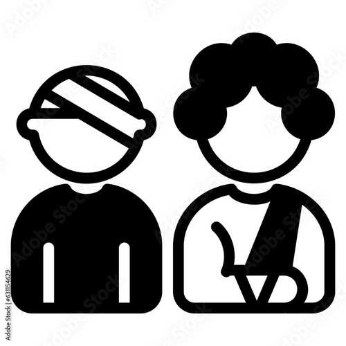  Victim glyph icon