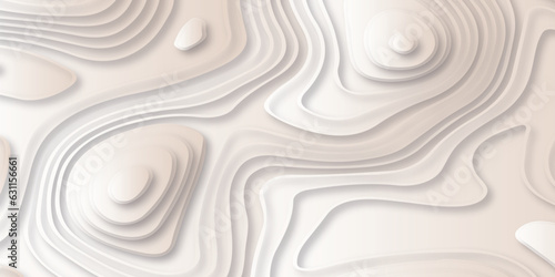  Panorama view gradient multicolor wave curve lines banner background design. Vector illustration. Black and white topography contour lines map isolated on white background.