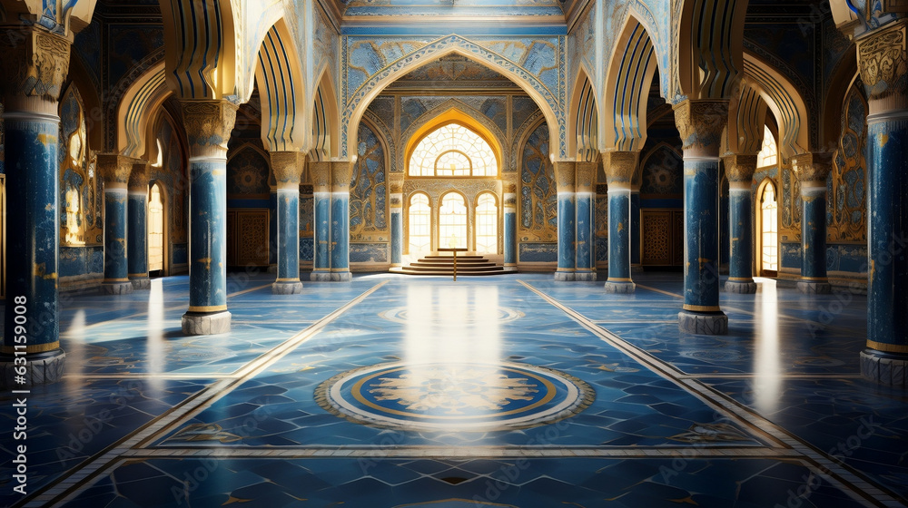 interior of the mosque country