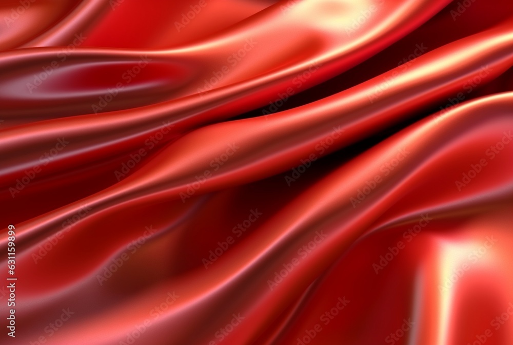 red luxury fabric background. Generative AI red luxury fabric background. Generative AI