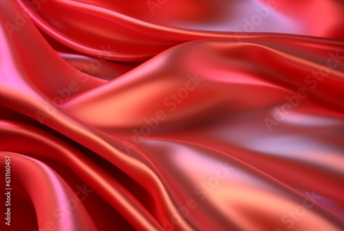 red luxury fabric background. Generative AI