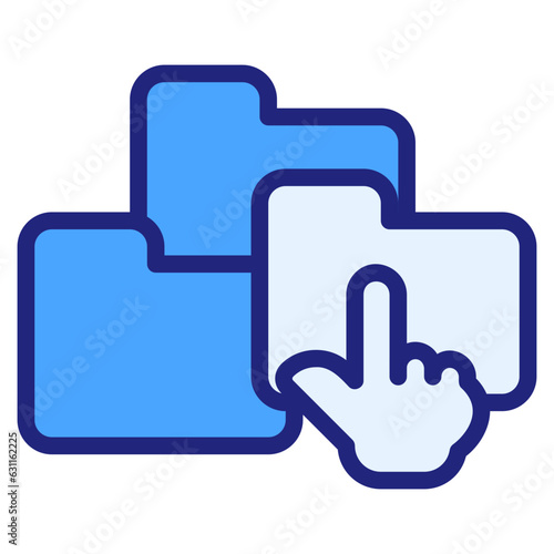  Self services blue icon
