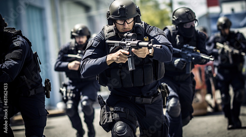 FBI agents undergoing rigorous tactical training, honing their skills in firearms, hand-to-hand combat, and crisis response for high-risk situations